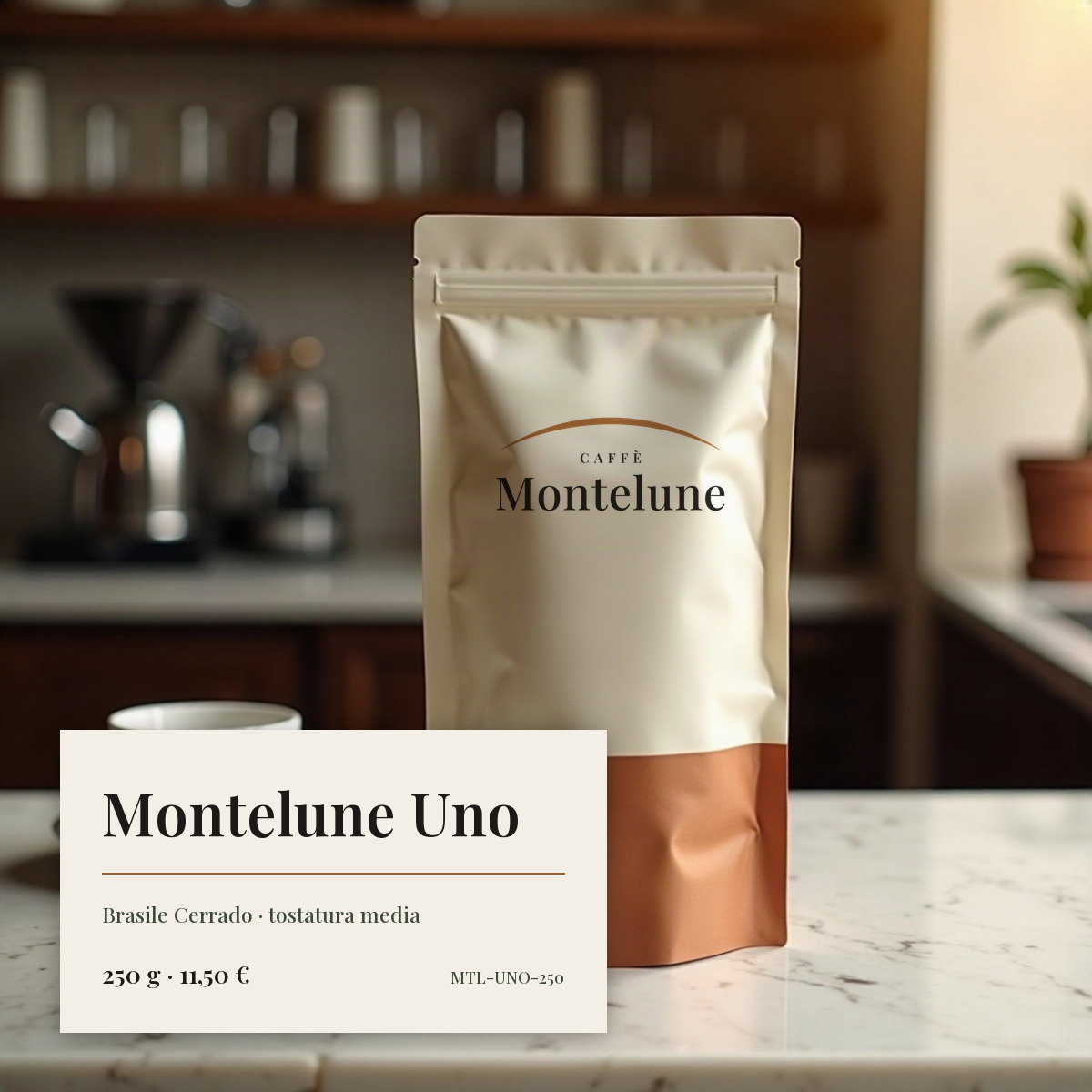 Montelune Uno · macinato moka